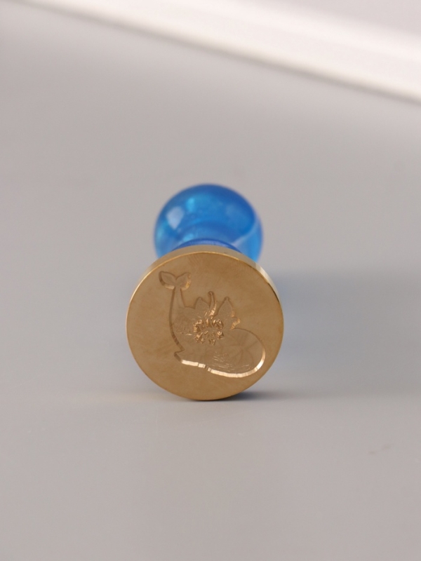 Сургучный набор "Песня кита" печать, ручка, сургуч 12,5х10х3,6 см