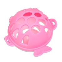 Прорезыватель силиконовый для зубов с погремушкой Крошка Я &laquo;Рыбка&raquo;, в кейсе, розовый