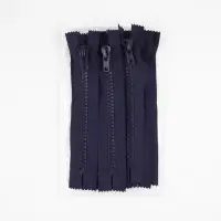 Молния &laquo;Трактор&raquo;, №10, неразъёмная, замок автомат, 18 см, тёмно-синяя