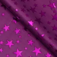 Пленка голография &laquo;Звёзды&raquo;, фиолетовый, 70&times;100 см