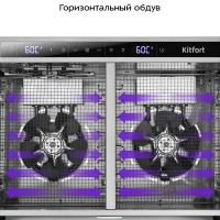 Сушилка для овощей и фруктов 2 камеры КТ-4936 - 1040 Вт