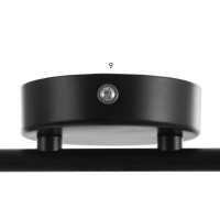 Люстра "Моки" 2хЕ14 40Вт черный 40х19 см