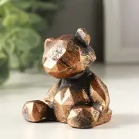 Статуэтка "Мишка геометрический", 6х6х5 см, винтажная бронза