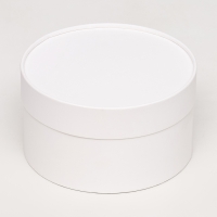 Подарочная коробка "Алмаз" белый, завальцованная без окна, 18 х 10 см