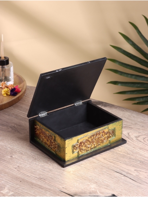 Шкатулка резная МДФ "Стрекоза", 15х19х7,5 см