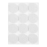 Набор накладок мебельных, полимерных, 28 шт., 2.5&times;2.5; d=2.5; 3.8&times;3.8, белый