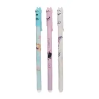 Ручка гелевая СТИРАЕМЫЕ ЧЕРНИЛА, стержень синий 0,35 мм, корпус с рисунком МИКС