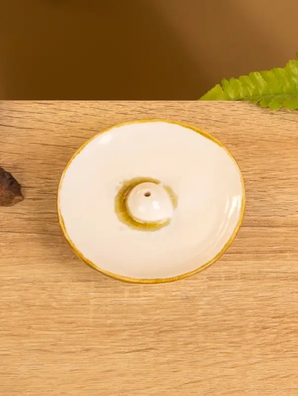 Подставка под благовония &laquo;Тарелочка&raquo;, 9&times;9&times;2 см, керамика, МИКС