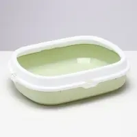 Туалет с бортом 40&times;34&times;11 см, зелёный