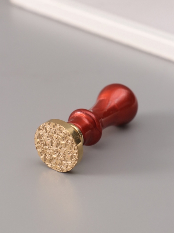 Печать для сургуча с пластиковой ручкой "Цветочки" 6,3х2,5х2,5 см