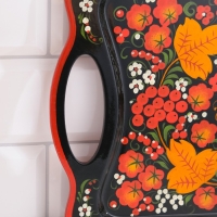 Поднос &laquo;Хохлома&raquo;, ручная роспись, 38х23 см