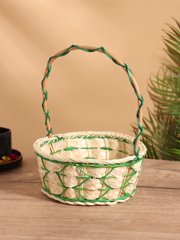 Корзина плетеная 22x22x30 см, ротанг