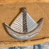 Панно плетеное "Кораблик", 24х4х55 см