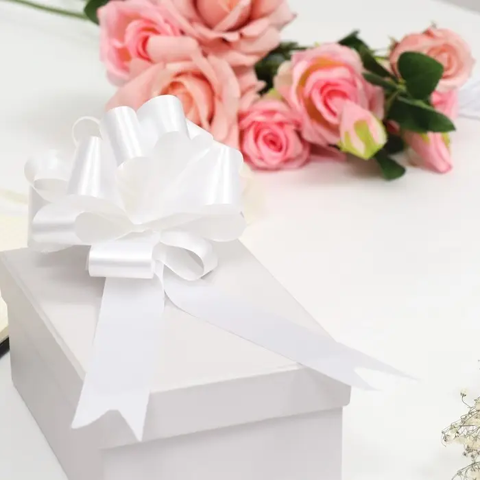 Бант - шар №3 простой белый