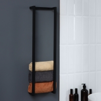 Держатель для полотенец, 10&times;23,3&times;80 см, цвет чёрный
