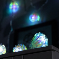 Гирлянда &laquo;Нить&raquo; 2.5 м с насадками &laquo;Груши&raquo;, IP20, прозрачная нить, 10 LED, свечение белое, 220 В