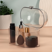 Органайзер для хранения косметики &laquo;Сундучок&raquo;, 1 секция, 22&times;12&times;14 см, прозрачный