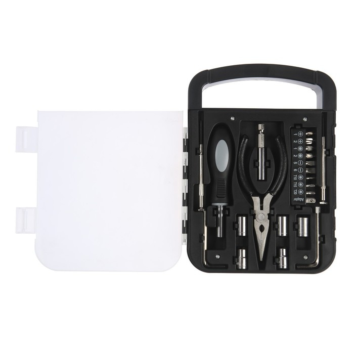 Набор инструментов ТУНДРА, пластиковый кейс, 22 предмета