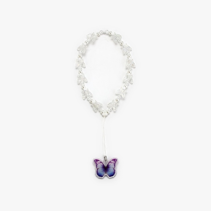 Брелок бусы для ключей &laquo;Бабочка&raquo;, 15 х 3.7 см