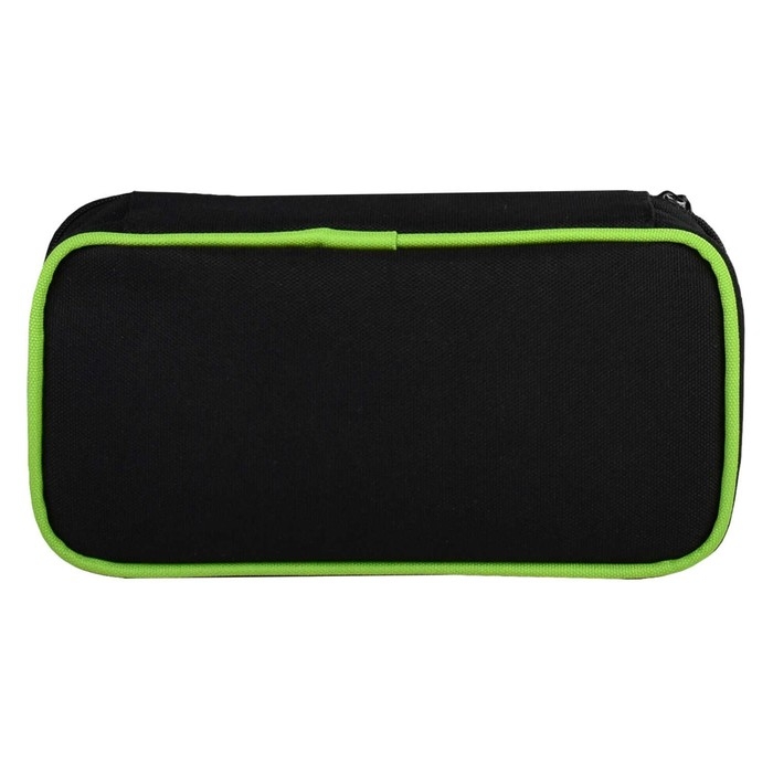 Пенал-футляр мягкий 20 х 100 х 45 мм, Феникс "Коты" чёрный/зелёный 61326