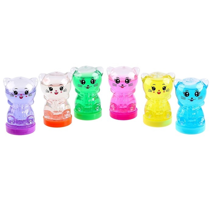 Лизун - слайм &laquo;Кошка&raquo;, цвета МИКС