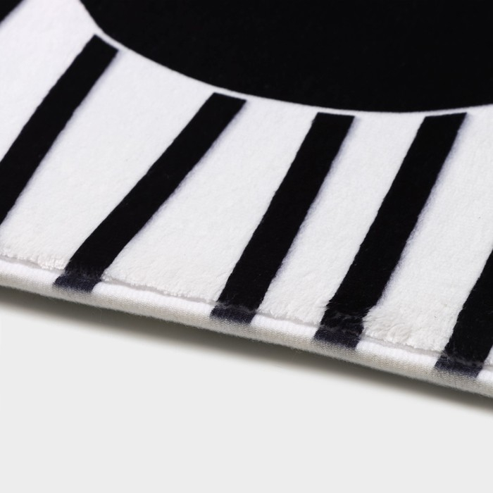 Коврик для ванной и туалета Доляна &laquo;Коты&raquo;, 45&times;120 см