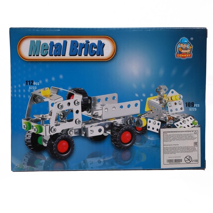 Конструктор металлический &laquo;Эвакуатор&raquo;, 144 детали