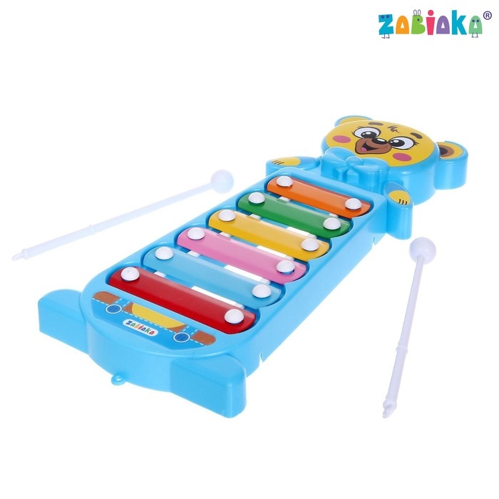 Металлофон &laquo;Мишка&raquo;, цвета МИКС