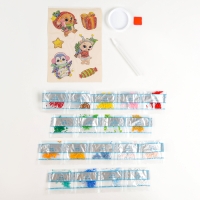 Алмазная мозаика - стикер на новый год для детей с частичным заполнением &laquo;Волшебный Новый Год!&raquo;, новогодний набор для творчества