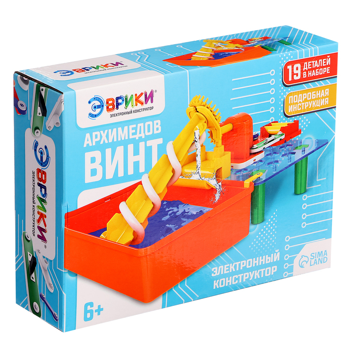 Электронный конструктор &laquo;Архимедов винт&raquo;, 19 деталей