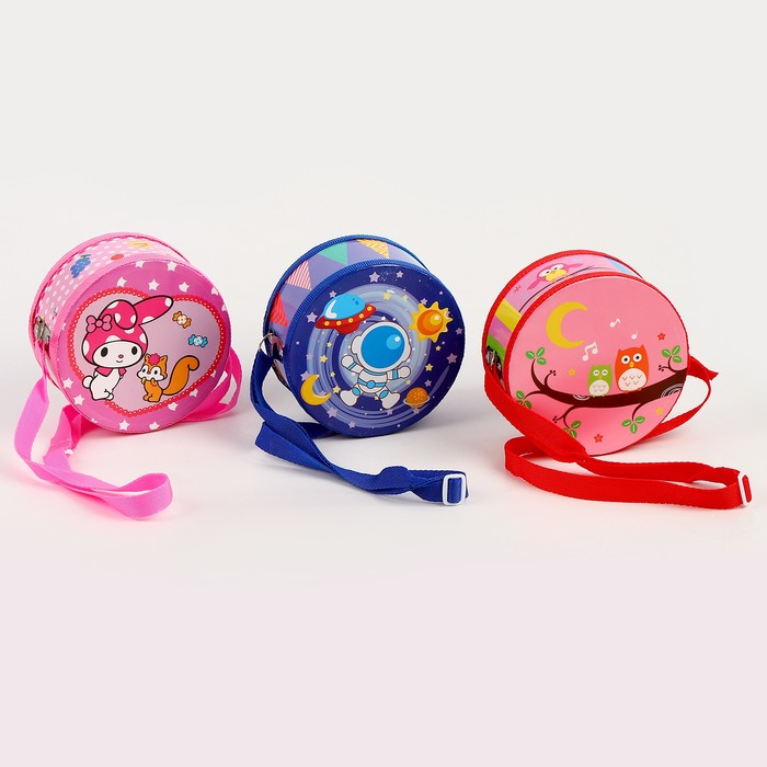 Музыкальная игрушка &laquo;Барабан&raquo;, с рисунком, цвета микс, бумажная мембрана