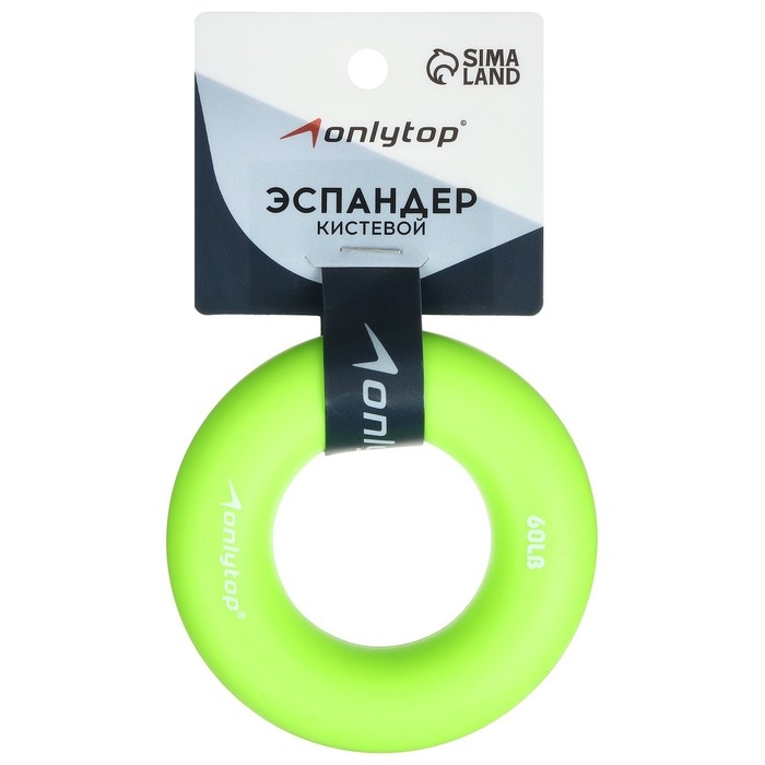 Эспандер кистевой ONLYTOP, 30 кг, цвет зелёный