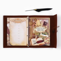 Родословная книга &laquo;Наш род&raquo;, с пером, 56 листов, коричневый, 35 х 25 см