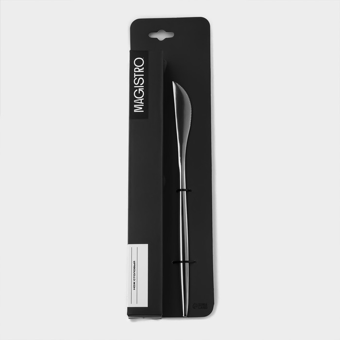 Набор ножей столовых из нержавеющей стали Magistro &laquo;Блинк&raquo;, длина 22,4 см, 6 шт, цвет серебряный