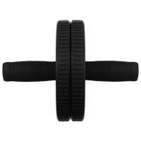 Ролик для пресса ONLYTOP, 2 колеса, цвет чёрный