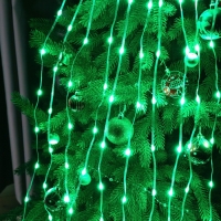 Умная гирлянда &laquo;Конский хвост&raquo; 10 нитей по 1.5 м роса, IP20, серебристая нить, 150 LED, пульт ДУ, приложение, свечение RGB, USB