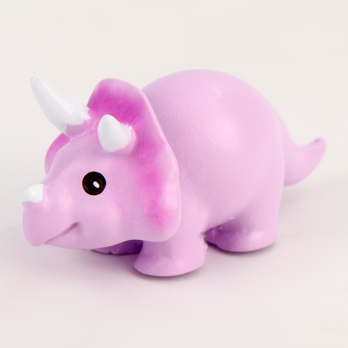 Миниатюра кукольная &laquo;Динозаврик&raquo;, набор 2 шт., размер 1 шт. &mdash; 3 &times; 5,5 &times; 2 см, цвет фиолетовый