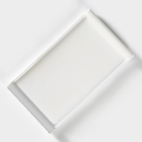 Блюдо для подачи фарфоровое с вставкой из бамбука BellaTenero, 25,5&times;14,5&times;2,3 см