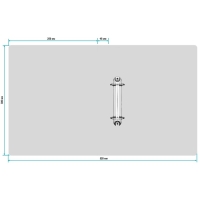 Папка на 2 кольцах А4, Calligrata, 18 мм, 500 мкм, белая