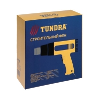 Строительный фен ТУНДРА, 2000 Вт, 250-500 л/мин, плавная регулировка температуры 60-600&deg;С
