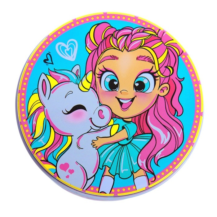 Набор для творчества &laquo;Создай своё украшение: Единорог&raquo;, в металлической банке