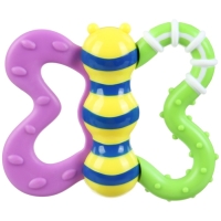 Погремушка &laquo;Бабочка&raquo; с эластичными элементами, в пакете, Крошка Я