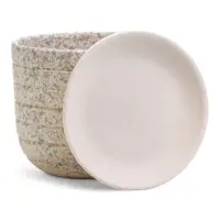 Горшок цветочный  с поддоном 0,8 л, белый керамика "Пряности" (М)