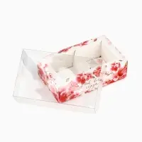 Коробка под 2 конфеты с ячейками &laquo;От всего сердца&raquo;, 10 х 6 х 3 см