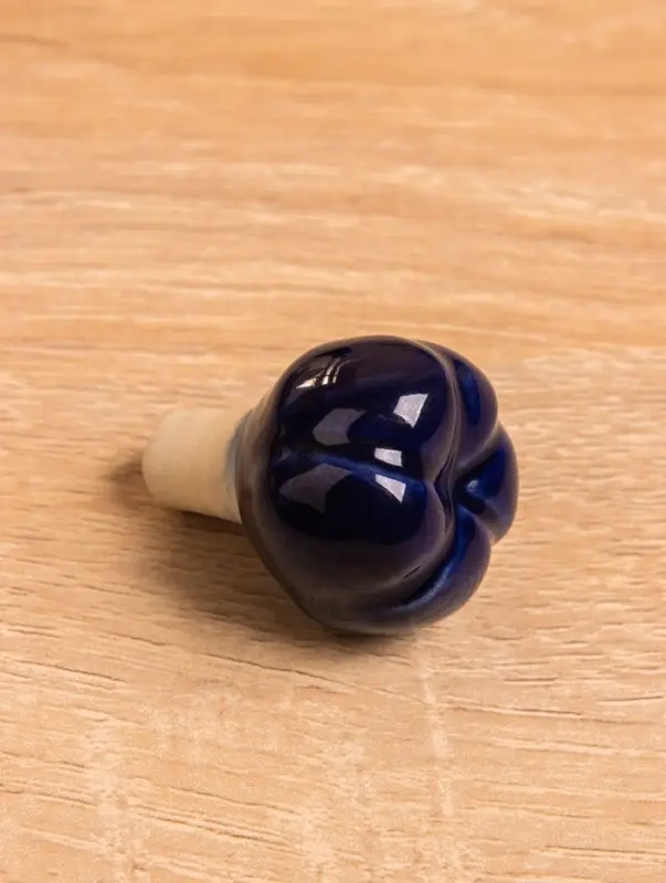 Сосуд для масла "Антика" керамика, цв. синий, 5х5х12 см