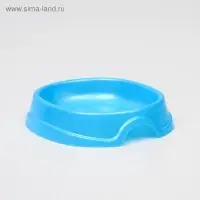 Миска №1 "Нулевка" 200 мл, 13,5 х 12,5 х 3 см, голубой перламутр