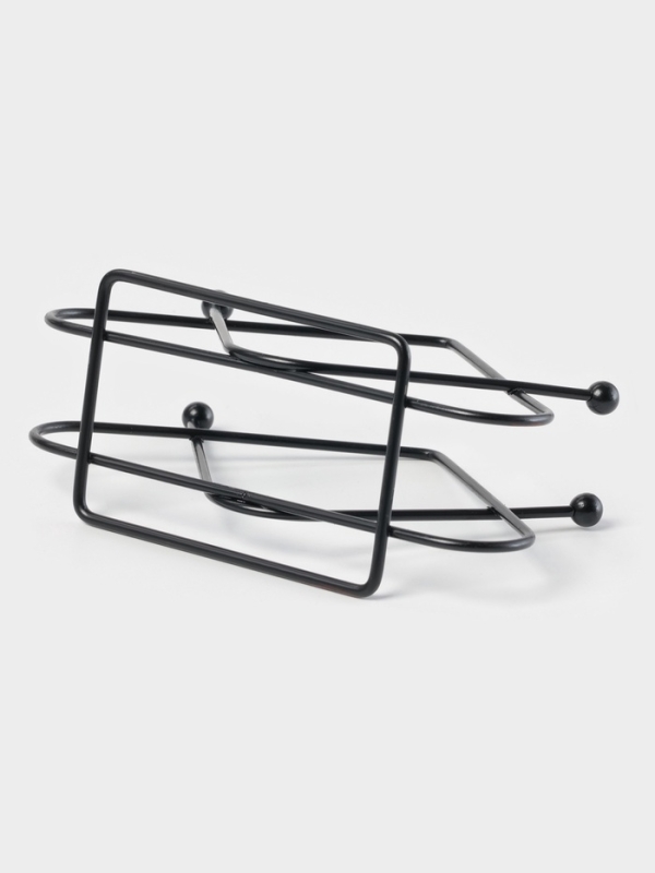 Салфетница Доляна &laquo;Треугольники&raquo;, чёрная