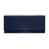 Планинг недатированный 100 х 300 мм, 56 листов, на гребне, обложка из искусственной кожи, синий