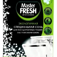 Соль для посудомоечных машин Master FRESH крупнокристаллическая, 1 кг