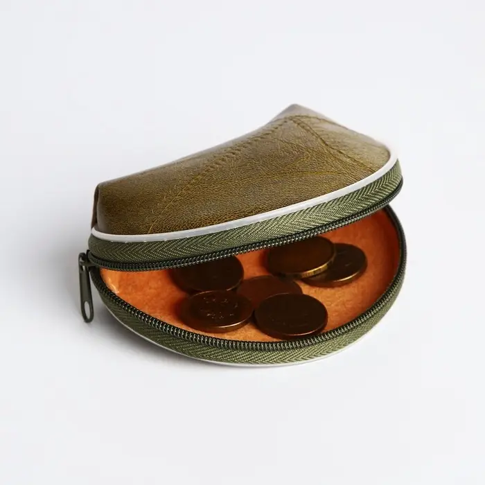 Кошелёк монетница женская на молнии, цвет МИКС